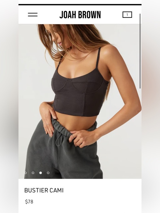Joah Brown Tops - Joah brown bustier tank